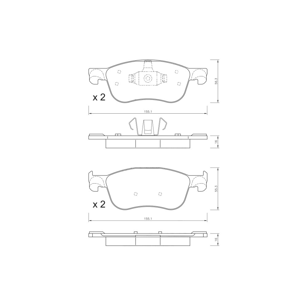 Brake Pad Set, disc brake