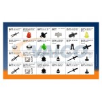 Assortment, fasteners